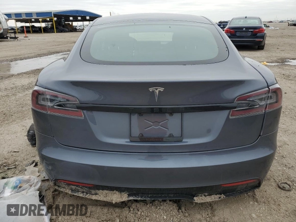 2022 Tesla Model S with VIN 5YJSA1E54NF465048, listed as a Copart auction lot 88756425 with 78,798 mi miles and Salvage Title. Bid and sale history available at DreamBid. Image 6.