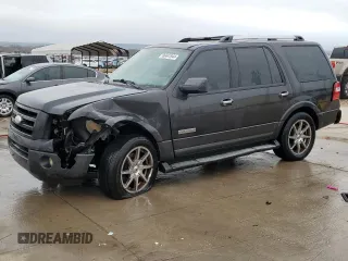 2007 Ford Expedition Limited with VIN 1FMFU19577LA00486, listed as a Copart auction lot 86441944 with 197,299 mi miles and Clean Title. Bid and sale history available at carsss.com. Image 1.