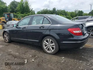 2012 Mercedes-Benz C 300 Sport with VIN WDDGF8BB7CR191979, listed as a Copart auction lot 61437665 with 76,740 mi miles and Salvage title. Bid and sale history available at DreamBid. Image 2.