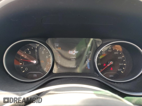 2018 Jeep Compass Sport z VIN 3C4NJCAB5JT411256, wystawiony jako Copart lot #59189885 z przebiegiem 110 634 mil mil oraz Szkoda całkowita • Salvage title. Historia ofert i sprzedaży dostępna na DreamBid. Obrazek 9.