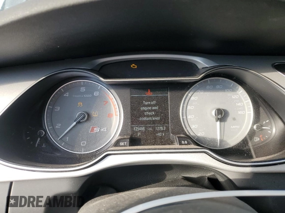 2016 Audi S4 Premium Plus with VIN WAUBGAFL3GA001706, listed as a Copart auction lot 87607535 with 125,466 mi miles and Salvage Title. Bid and sale history available at carsss.com. Image 9.