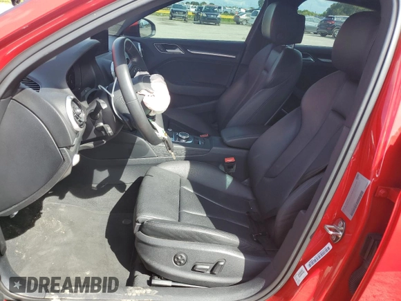 2018 Audi A3 Sedan Premium Plus with VIN WAUJ8GFFXJ1045487, listed as a Copart auction lot 69340673 with 22,161 mi miles. Bid and sale history available at carsss.com. Image 7.