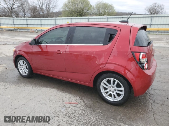 2016 Chevrolet Sonic LT with VIN 1G1JC6SH7G4121833, listed as a Copart auction lot 49496565 with 83,047 mi miles and Salvage Title. Bid and sale history available at carsss.com. Image 2.