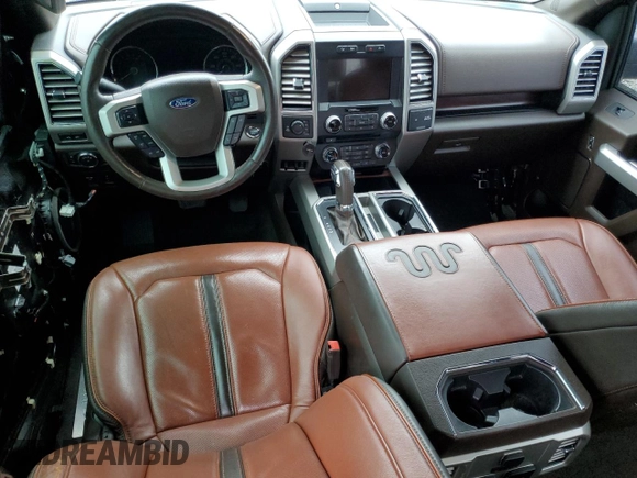2018 Ford F-150 XL with VIN 1FTEW1EG0JFE35423, listed as a Copart auction lot 48533525 with 96,045 mi miles and Salvage Title. Bid and sale history available at carsss.com. Image 8.