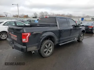 2017 Ford F-150 XL with VIN 1FTEW1EG3HKE32372, listed as a Copart auction lot 85034644 with 125,408 mi miles and Salvage Title. Bid and sale history available at DreamBid. Image 3.