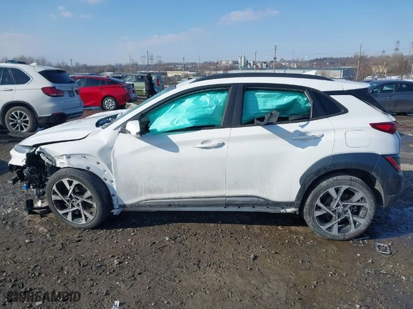 2022 Hyundai Kona Limited with VIN KM8K5CA34NU902151, listed as a IAAI auction lot 41413001 with NaN miles. Bid and sale history available at carsss.com. Image 13.
