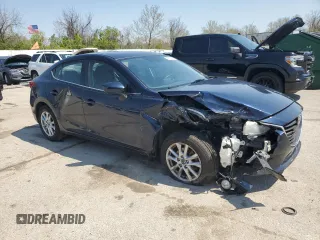 2016 Mazda 3 i Touring with VIN JM1BM1W72G1345350, listed as a Copart auction lot 53570255 with 167,527 mi miles and Salvage Title. Bid and sale history available at DreamBid. Image 4.