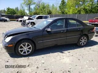 2007 Mercedes-Benz C 280 Luxury with VIN WDBRF92H97F921605, listed as a Copart auction lot 54670135 with 144,373 mi miles and Salvage title. Bid and sale history available at DreamBid. Image 1.