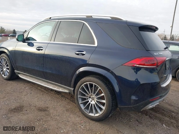 2022 Mercedes-Benz GLE with VIN 4JGFB4KB8NA709475, listed as a IAAI auction lot 41504618 with 18,592 mi miles. Bid and sale history available at carsss.com. Image 3.