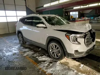2022 GMC Terrain SLT with VIN 3GKALVEV1NL125357, listed as a Copart auction lot 45694985 with 42,334 mi miles and Salvage title. Bid and sale history available at DreamBid. Image 12.