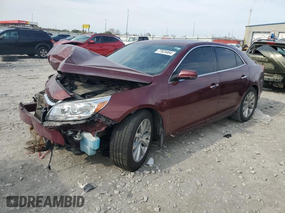 2016 Chevrolet Malibu LTZ with VIN 1G11E5SA9GF127502, listed as a Copart auction lot 77624464 with 158,683 mi miles and Salvage Title. Bid and sale history available at DreamBid. Image 1.