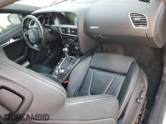 2014 Audi S5 Premium Plus with VIN WAUCGAFR7EA011581, listed as a Copart auction lot 75203614 with 0 mi miles and Salvage Title. Bid and sale history available at carsss.com. Image 8.