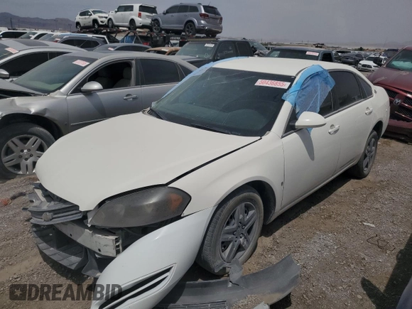 2008 Chevrolet Impala LS z VIN 2G1WB58K881281433, wystawiony jako Copart lot #50436855 z przebiegiem Nie podano mil oraz Szkoda całkowita • Salvage title. Historia ofert i sprzedaży dostępna na DreamBid. Obrazek 1.