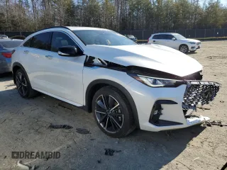 2023 Infiniti QX55 Luxe with VIN 3PCAJ5JR3PF112752, listed as a Copart auction lot 45686855 with 15,817 mi miles and Salvage title. Bid and sale history available at DreamBid. Image 4.