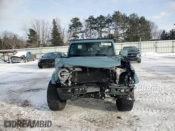 2023 Ford Bronco with VIN 1FMDE5DH0PLB18716, listed as a Copart auction lot 88271725 with 17,334 mi miles and Salvage Title. Bid and sale history available at DreamBid. Image 12.