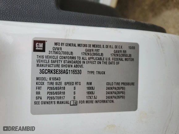 2010 Chevrolet Silverado 1500 LT with VIN 3GCRKSE38AG116530, listed as a Copart auction lot 44000555 with 236,465 mi miles and Salvage Title. Bid and sale history available at carsss.com. Image 13.