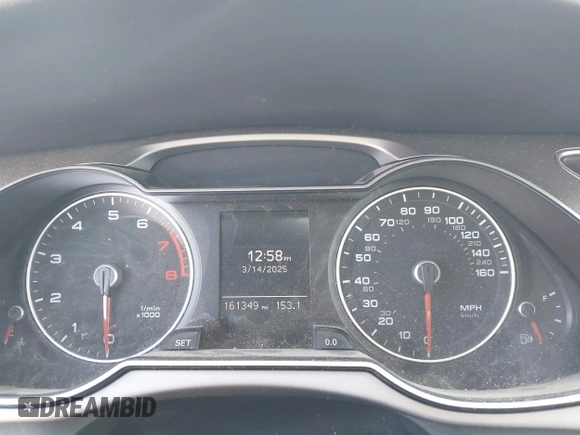 2014 Audi A4 Premium Plus with VIN WAUFFAFL4EN012238, listed as a IAAI auction lot 41775539 with 161,349 mi miles. Bid and sale history available at carsss.com. Image 7.