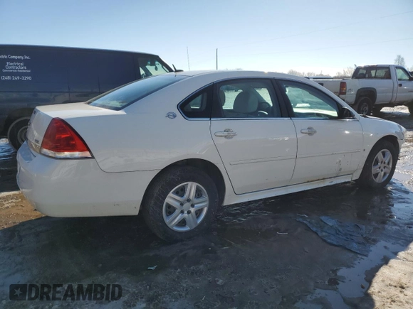 2009 Chevrolet Impala LS with VIN 2G1WB57K791222358, listed as a Copart auction lot 46421245 with 194,228 mi miles and Clean Title. Bid and sale history available at DreamBid. Image 3.