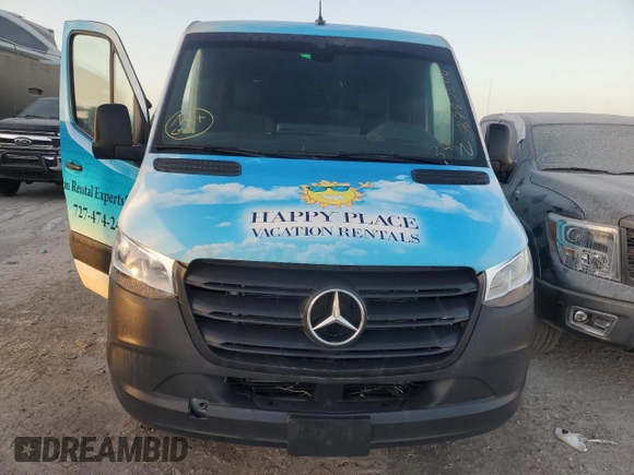 2023 Mercedes-Benz Sprinter Cargo with VIN W1Y70BGY2PT158365, listed as a Copart auction lot 76782644 with Not Provided miles and Non Repairable. Bid and sale history available at DreamBid. Image 5.