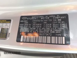 2022 Hyundai Palisade SEL z VIN KM8R24HE1NU373472, wystawiony jako IAAI lot #41826610 z przebiegiem 101 428 mil mil oraz . Historia ofert i sprzedaży dostępna na DreamBid. Obrazek 9.