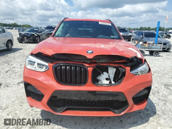 2021 BMW X3 M with VIN 5YMTS0C07M9G81496, listed as a Copart auction lot 63550525 with 53,112 mi miles and Salvage title. Bid and sale history available at DreamBid. Image 5.