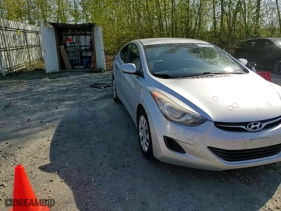 2013 Hyundai Elantra GLS PZEV with VIN 5NPDH4AE3DH196312, listed as a Copart auction lot 53170355 with 94,526 mi miles and Salvage Title. Bid and sale history available at carsss.com. Image 10.