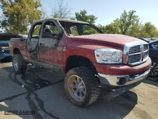 2007 Dodge Ram 2500 SLT with VIN 1D7KS28C57J525658, listed as a Copart auction lot 72149684 with 0 mi miles and Non Repairable. Bid and sale history available at carsss.com. Image 4.