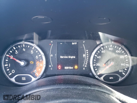 2016 Jeep Renegade Sport with VIN ZACCJBAW8GPC58926, listed as a Copart auction lot 83981934 with 62,818 mi miles and Non Repairable. Bid and sale history available at DreamBid. Image 9.