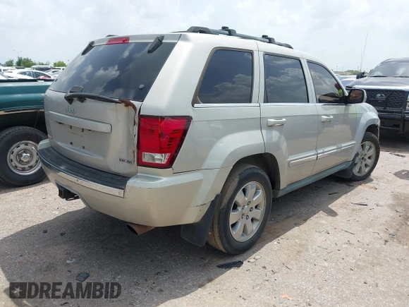 2008 Jeep Grand Cherokee Limited with VIN 1J8HS58218C119047, listed as a IAAI auction lot 42597388 with 224,220 mi miles and . Bid and sale history available at DreamBid. Image 4.