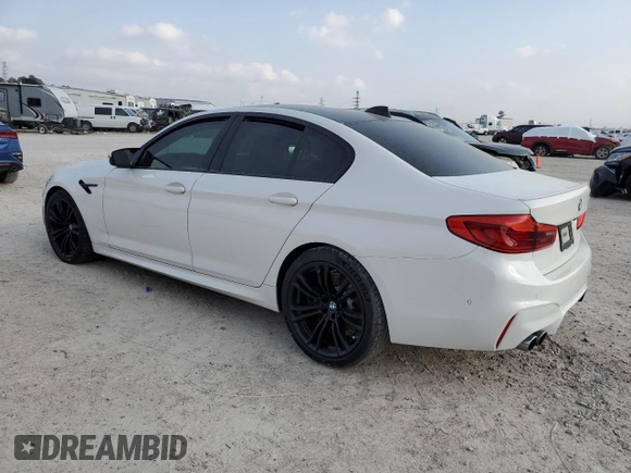 2019 BMW M5 Competition z VIN WBSJF0C50KB447700, wystawiony jako Copart lot #42511853 z przebiegiem 36 776 mil mil oraz . Historia ofert i sprzedaży dostępna na DreamBid. Obrazek 2.