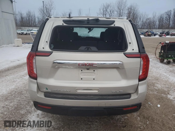 2022 GMC Yukon SLE with VIN 1GKS2AKD5NR352281, listed as a Copart auction lot 87829505 with 17,769 mi miles and Clean Title. Bid and sale history available at carsss.com. Image 6.