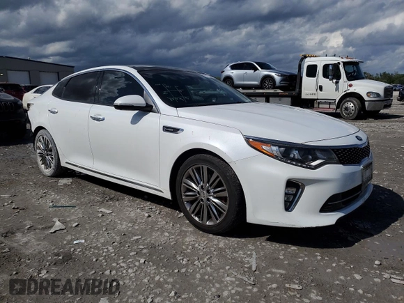 2018 Kia Optima SX with VIN 5XXGV4L20JG225751, listed as a Copart auction lot 55115305 with 114,768 mi miles and Salvage title. Bid and sale history available at DreamBid. Image 4.