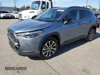 2025 Toyota Corolla Cross XLE with VIN 7MUDAAAG2SV134661, listed as a Copart auction lot 64132015 with 190 mi miles and Salvage title. Bid and sale history available at DreamBid. Image 1.