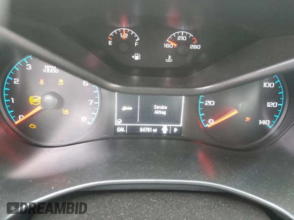 2017 Chevrolet Colorado 4WD WT with VIN 1GCGTBEN1H1203832, listed as a Copart auction lot 55103915 with 54,761 mi miles and Salvage title. Bid and sale history available at DreamBid. Image 9.
