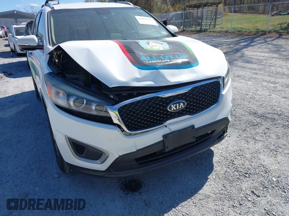 2016 Kia Sorento LX with VIN 5XYPG4A3XGG031027, listed as a IAAI auction lot 41890786 with 222,258 mi miles. Bid and sale history available at carsss.com. Image 6.