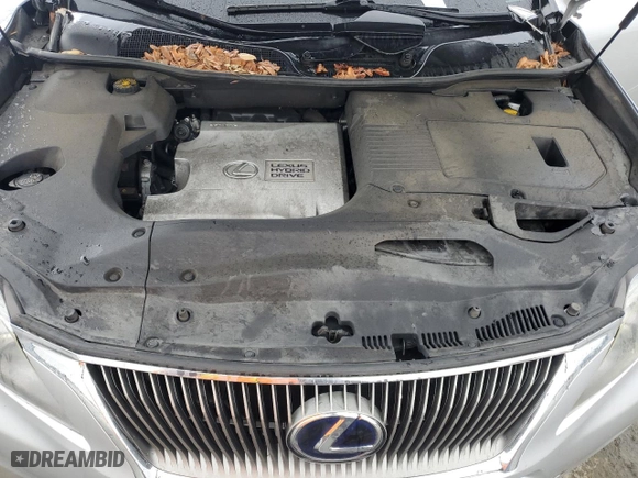 2012 Lexus RX 450h with VIN JTJBC1BA0C2433013, listed as a Copart auction lot 49457235 with 0 mi miles and Salvage Title. Bid and sale history available at carsss.com. Image 12.