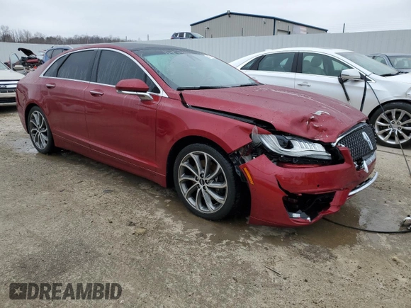 2018 Lincoln MKZ Reserve with VIN 3LN6L5FC9JR619399, listed as a Copart auction lot 43175325 with 48,617 mi miles and Salvage Title. Bid and sale history available at DreamBid. Image 4.