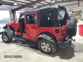 2018 Jeep Wrangler JK Unlimited Sport S with VIN 1C4BJWDG7JL849283, listed as a Copart auction lot 73108554 with 65,382 mi miles and Salvage Title. Bid and sale history available at carsss.com. Image 2.