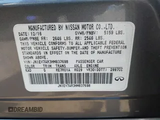 2017 Infiniti Q50 Signature Edition z VIN JN1EV7AR3HM837698, wystawiony jako IAAI lot #42115166 z przebiegiem 95 973 mil mil oraz . Historia ofert i sprzedaży dostępna na DreamBid. Obrazek 9.