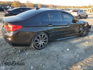 2017 BMW 5 Series 540i with VIN WBAJE5C33HG914381, listed as a Copart auction lot 82557424 with 193,882 mi miles and Salvage Title. Bid and sale history available at carsss.com. Image 3.