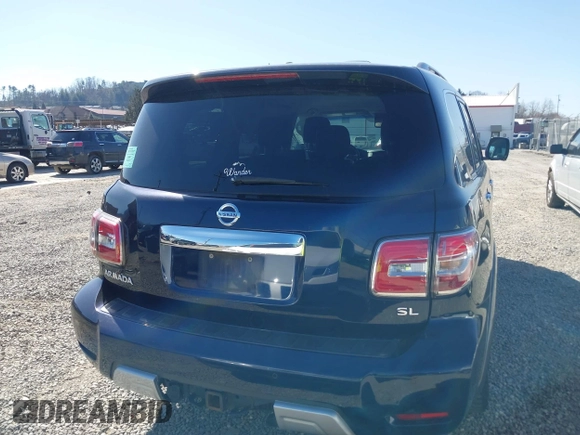 2017 Nissan Armada SV with VIN JN8AY2NC3H9501228, listed as a IAAI auction lot 41780182 with 233,183 mi miles and . Bid and sale history available at DreamBid. Image 16.