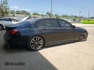 2019 BMW 7 Series M760i xDrive with VIN WBA7H6C50KG615270, listed as a Copart auction lot 59960854 with 42,172 mi miles and Salvage title. Bid and sale history available at DreamBid. Image 3.
