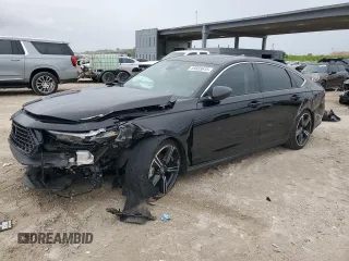2025 Honda Accord Sport with VIN 1HGCY2F53SA006247, listed as a Copart auction lot 59583615 with 6,218 mi miles and Salvage title. Bid and sale history available at DreamBid. Image 1.