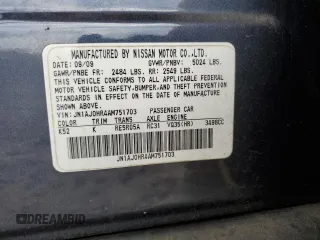 2010 Infiniti EX Journey with VIN JN1AJ0HR4AM751703, listed as a Copart auction lot 82105324 with 167,381 mi miles and Salvage Title. Bid and sale history available at DreamBid. Image 16.