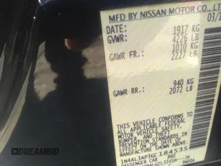 2016 Nissan Altima SR with VIN 1N4AL3AP3GC184535, listed as a IAAI auction lot 41696129 with 117,283 mi miles and . Bid and sale history available at carsss.com. Image 9.