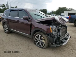 2020 Kia Telluride EX with VIN 5XYP34HC2LG065510, listed as a Copart auction lot 57177175 with 134,675 mi miles and Salvage title. Bid and sale history available at DreamBid. Image 4.