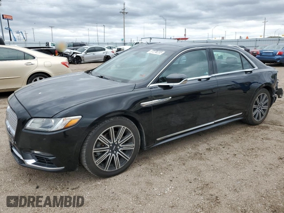 2018 Lincoln Continental Reserve with VIN 1LN6L9NP2J5601115, listed as a Copart auction lot 57074235 with 104,696 mi miles and Salvage title. Bid and sale history available at DreamBid. Image 1.