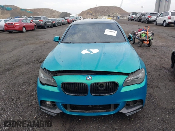 2013 BMW 5 Series 550i with VIN WBAFR9C52DDX79795, listed as a IAAI auction lot 41868996 with 155,783 mi miles and . Bid and sale history available at carsss.com. Image 12.