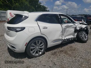 2021 Buick Envision Avenir with VIN LRBFZRR41MD122678, listed as a Copart auction lot 43330185 with 0 mi miles and Salvage Title. Bid and sale history available at carsss.com. Image 3.