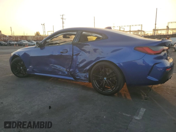 2022 BMW 4 Series 430i z VIN WBA53AP04NCH69132, wystawiony jako Copart lot #83007864 z przebiegiem Nie podano mil oraz Szkoda całkowita • Salvage title. Historia ofert i sprzedaży dostępna na DreamBid. Obrazek 2.